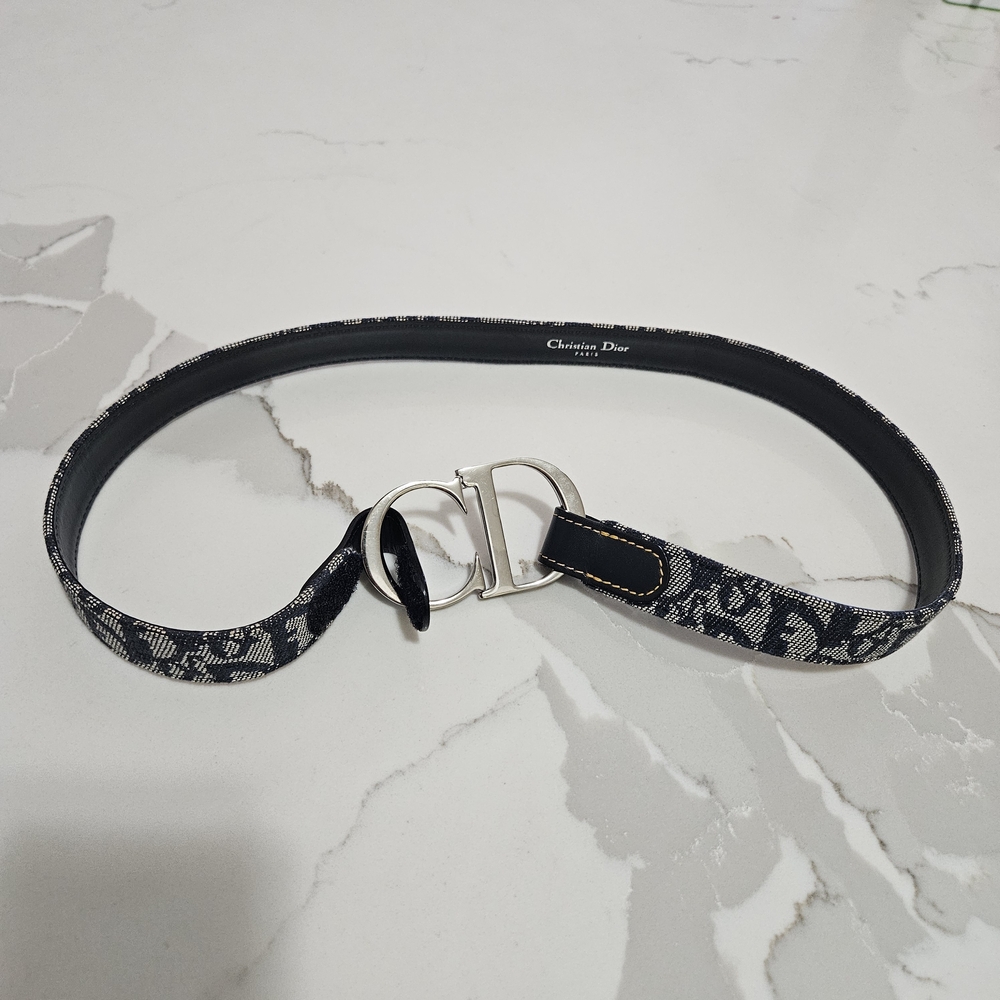 Dior Black and Silver Women's Belt - Picture 7 of 8